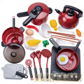 10-131pcs Juega de juego de cocina para cocinar cocinando